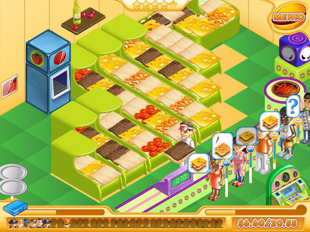 Скриншот к мини игре Мастер Бургер II