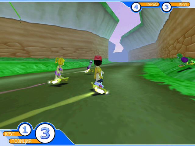 Скриншот к мини игре Космический скейтборд