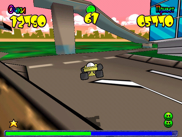 Скриншот к мини игре Турбомашинки