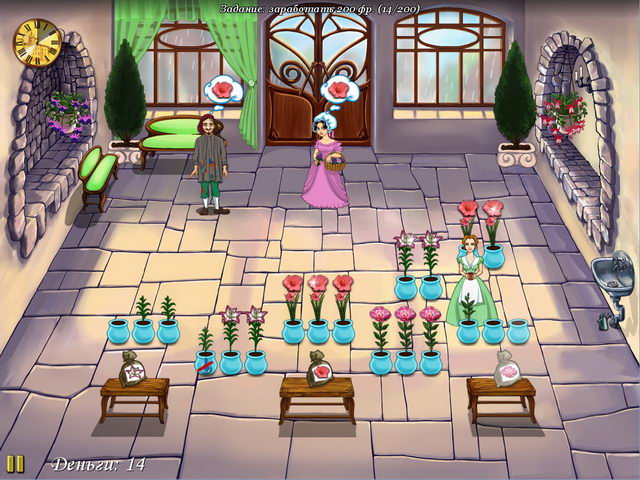 Скриншот к мини игре Парижские цветы